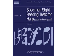 KNYGA Bookshop Specimen Sight-Reading Tests for Harp, Grades 1-8 (pedal and non-pedal)