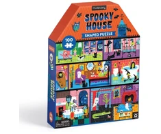 Dėlionė Bookshop Spooky House 100 piece House-Shaped Puzzle