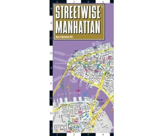 KNYGA Bookshop Streetwise Manhattan Map - Laminated City Center Street Map of Manhattan, New York