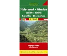 KNYGA Bookshop Styria - Carinthia Road Map 1:250 000
