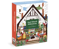 KNYGA Bookshop Surf Shack Hideaway 11 x 14 Paint By Number Kit