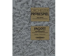 KNYGA Bookshop Test Pieces for Orchestral Auditions: Bassoon, Double Bassoon