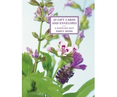 KNYGA Bookshop Tin Box of 20 Gift Cards and Envelopes : Simply Herbs