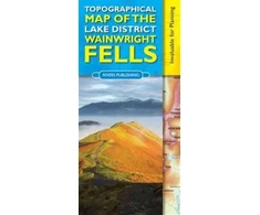 KNYGA Bookshop Topographical Map of the Lake District Wainwright Fells