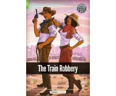 KNYGA Bookshop Train Robbery - Foxton Readers Level 1 (400 Headwords CEFR A1-A2) with free online AUDIO