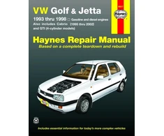 KNYGA Bookshop VW Golf, GTI and Jetta (93-98) and VW Cabrio (95-02) petrol &amp; diesel Haynes Repair Manual (USA)