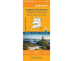 KNYGA Bookshop Wales - Michelin Regional Map 503