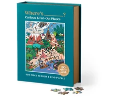 KNYGA Bookshop Where's ________? Curious and Far Out Places 500 Piece Search and Find Puzzle