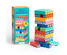 Bookshop Wild Wobble! Wooden Tumbling Tower