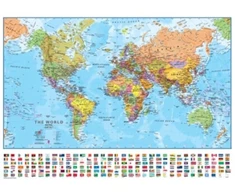 KNYGA Bookshop World political laminated