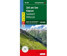 KNYGA Bookshop Zell am See - Kaprun Hiking, Cycling and Leisure Map