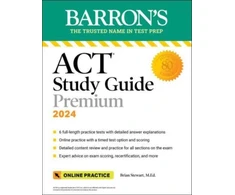 KNYGA Brian Stewart ACT Study Guide Premium Prep, 2024: 6 Practice Tests + Comprehensive Review + Online Practice