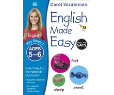 KNYGA Carol Vorderman English Made Easy, Ages 5-6 (Key Stage 1), Supports the National Curriculum, English Exercise Book