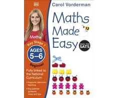 KNYGA Carol Vorderman Maths Made Easy: Beginner, Ages 5-6 (Key Stage 1), Supports the National Curriculum, Maths Exercise Book