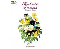 KNYGA Charlene Tarbox Redoute Roses Colouring Book
