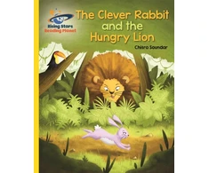 KNYGA Chitra Soundararajan Reading Planet - The Clever Rabbit and the Hungry Lion- Geltona: Galaxy