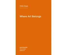 KNYGA Chris Kraus Where Art Belongs