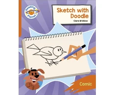 KNYGA Clare Bristow Reading Planet: Rocket Phonics – Target Practice - Sketch with Doodle - Oranžinis