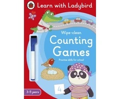 KNYGA Counting Games: A Learn with Ladybird Wipe-clean Activity Book (3-5 metai)