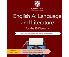KNYGA David Mcintyre English A: Language and Literature for the IB Diploma Digital Teacher's Resource Access Card