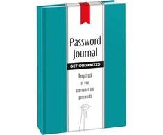 KNYGA Dover Password Journal: Caribbean Mėlyna