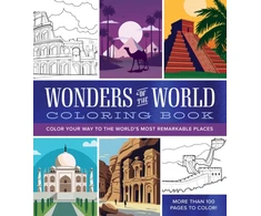 KNYGA Editors of Chartwell Books Wonders of the World Coloring Book