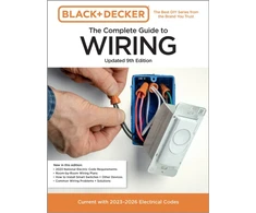KNYGA Black &amp; Decker Juodas &amp; Decker The Complete Guide to Wiring, Updated 9th Edition, Current with 2023-2026 Electrical Codes