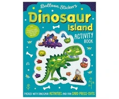 KNYGA Elanor Best Balloon Sticker Activity Books - Dinosaur Island