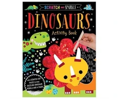KNYGA Elanor Best Scratch and Sparkle - Dinosaurs Activity Book