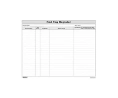 KNYGA Enna 5S Raudona Tag Register Form
