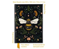 KNYGA Flame Tree Studio Jade Mosinski: Bee (Foiled Quarto Journal)