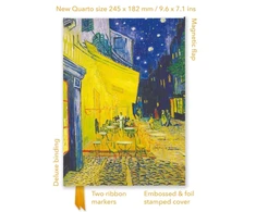KNYGA Flame Tree Studio Vincent van Gogh: Cafe Terrace (Foiled Quarto Journal)