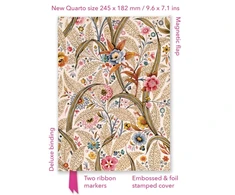 KNYGA Flame Tree Studio William Kilburn: Marble End Paper (Foiled Quarto Journal)