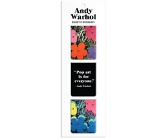 KNYGA Galison Andy Warhol Flowers Magnetic Bookmarks