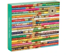 Dėlionė Galison Phat Dog Vintage Pencils 1000 Piece Foil Stamped Puzzle