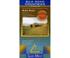 KNYGA Gizi Map Silk Road Countries geographical map