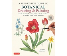 KNYGA Hidenari Kobayashi Step-by-Step Guide to Botanical Drawing &amp; Painting