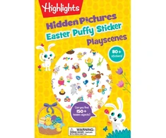 KNYGA Highlights Easter Hidden Pictures Puffy Sticker Playscenes