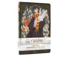 KNYGA Insights Harry Potter: Floral Fantasy Planner Notebook Collection (Set of 3)