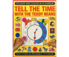 KNYGA Jenny Tulip Sticker and Colour-in Playbook: Tell the Time with Teddy Bears