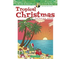 KNYGA Jessica Mazurkiewicz Creative Haven Tropical Christmas Coloring Book