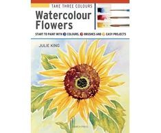 KNYGA Julie King Take Three Colours: Watercolour Flowers
