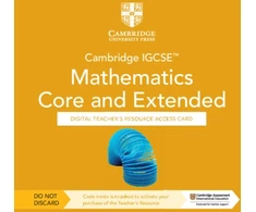 KNYGA Karen Morrison Cambridge IGCSE™ Mathematics Core and Extended Digital Teacher's Resource - Individual User Licence Access Card (5 Years' Access)
