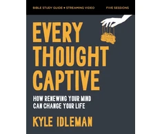 KNYGA Kyle Idleman Every Thought Captive Bible Study Guide plus Streaming Video, How Renewing Your Mind Can Change Your Life