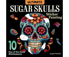 KNYGA Logan Powell Ultimate Sugar Skulls Sticker Painting, 10 Day of the Dead Masterpieces