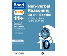 KNYGA Lynn Adams Bond 11+ CEM 3D Non-Verbal Reasoning 10 Minute Tests (now Cambridge Select Insight)
