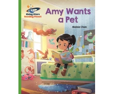 KNYGA Maisie Chan Reading Planet - Amy Wants a Pet - Žalias: Galaxy