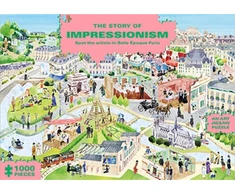 KNYGA Marcel George Story of Impressionism (1000-Piece Art History Jigsaw Puzzle)
