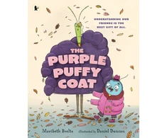 KNYGA Maribeth Boelts Violetinė Puffy Coat