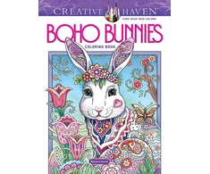 KNYGA Marjorie Sarnat Creative Haven Boho Bunnies Coloring Book